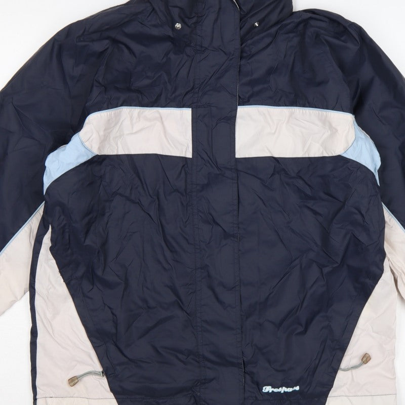 Trespass Women Blue Ski Jacket UK 14 Waterproof Windproof Taped Seams