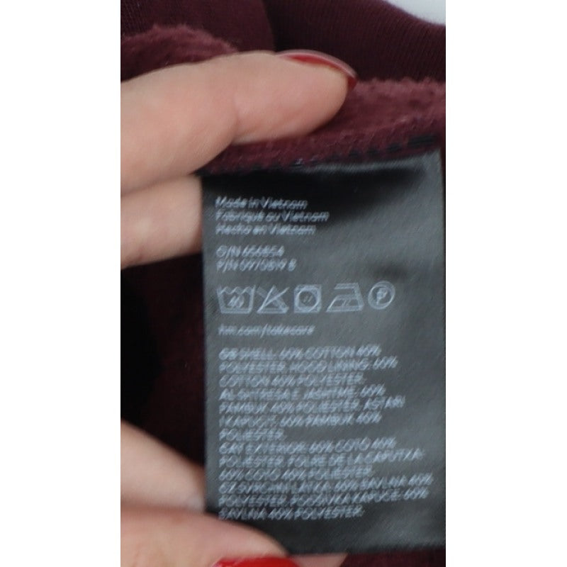 H&M Men Red M Relaxed Fit Pullover Hoodie Kangaroo Pocket