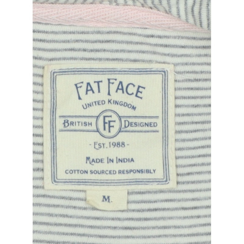 FatFace Women Pink M Full Zip Hooded Cotton Hoodie Pockets