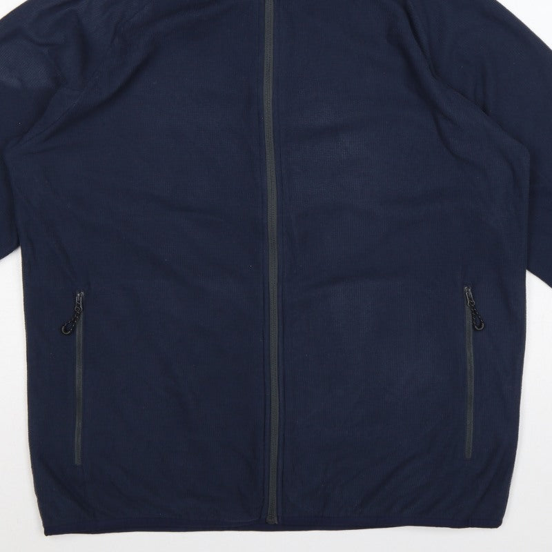 Regatta Professional Men's Blue XL Hooded Full Zip Fleece Jacket