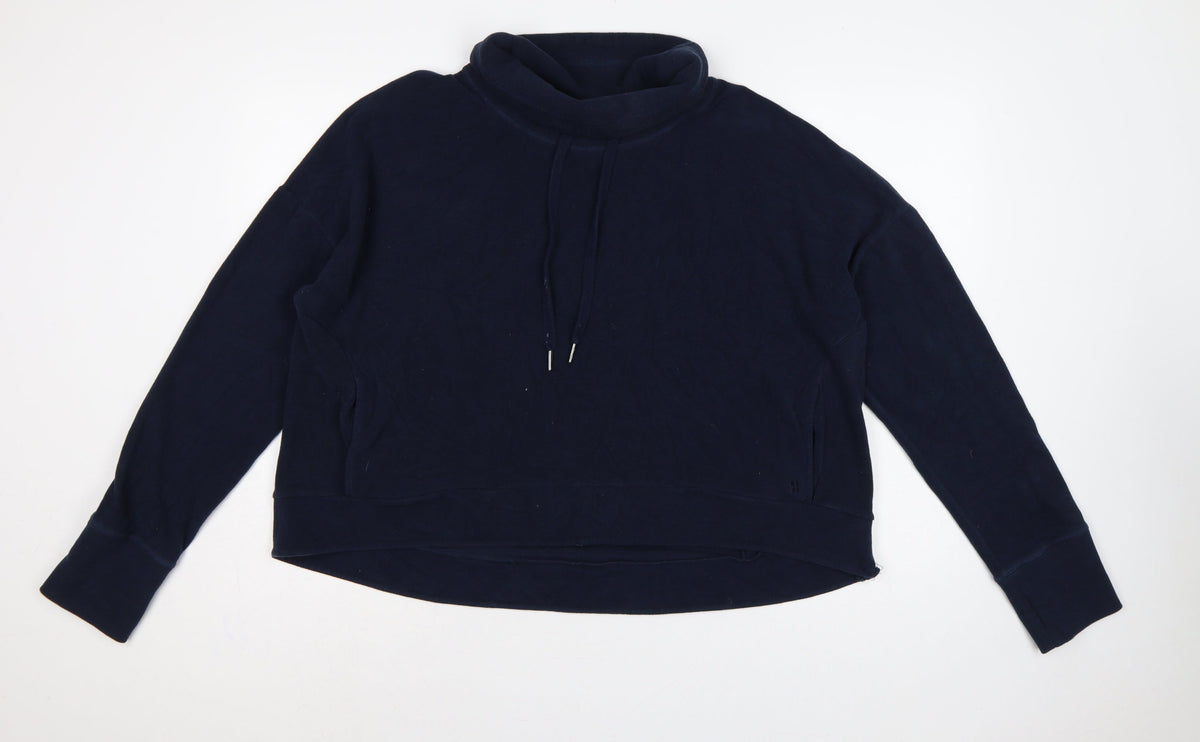 Sweaty Betty Women’s Navy Blue XL Pullover High Neck Sweatshirt