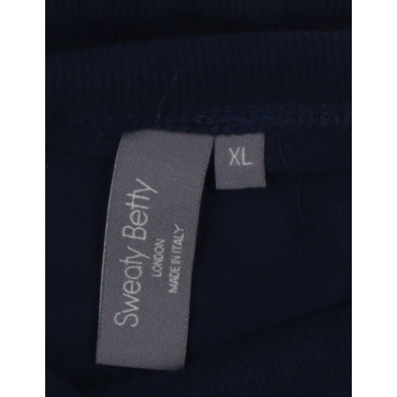 Sweaty Betty Women’s Navy Blue XL Pullover High Neck Sweatshirt