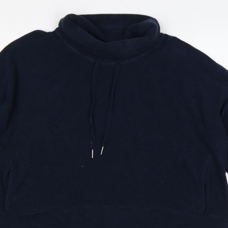 Sweaty Betty Women’s Navy Blue XL Pullover High Neck Sweatshirt