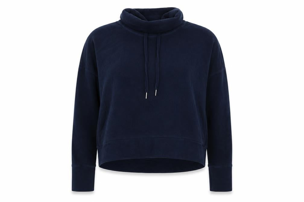 Sweaty Betty Women’s Navy Blue XL Pullover High Neck Sweatshirt