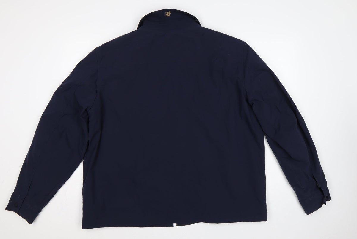 Marks and Spencer Men’s Blue 3XL Zip Front Lined Basic Jacket