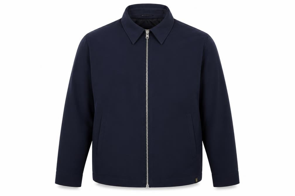 Marks and Spencer Men’s Blue 3XL Zip Front Lined Basic Jacket