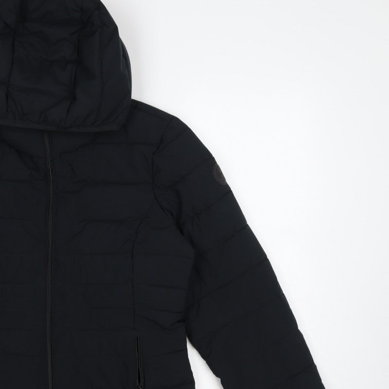 Abercrombie & Fitch Women Black M Lightweight Packable Puffer Jacket