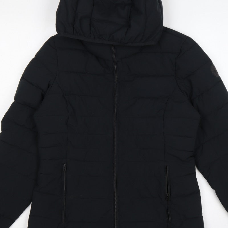 Abercrombie & Fitch Women Black M Lightweight Packable Puffer Jacket