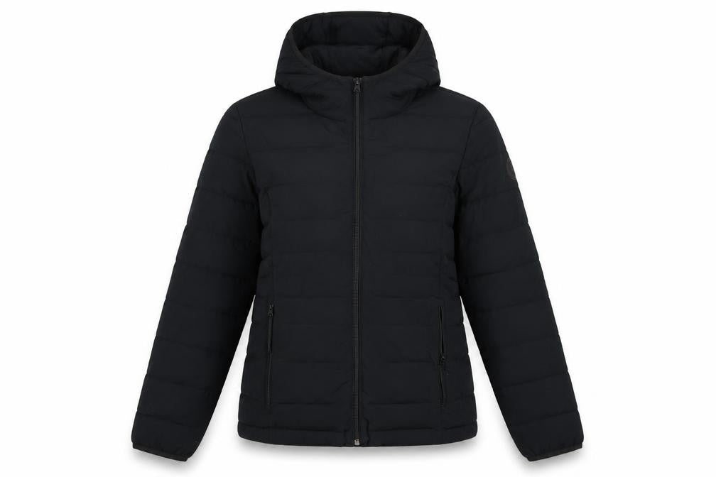 Abercrombie & Fitch Women Black M Lightweight Packable Puffer Jacket
