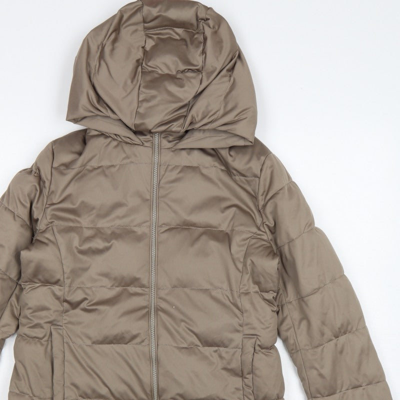 Uniqlo Women’s Brown Size S Hooded Down Puffer Jacket