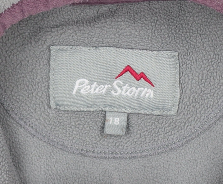 Peter Storm Women’s Grey Fleece Full Zip Jacket Size 18 Outdoor