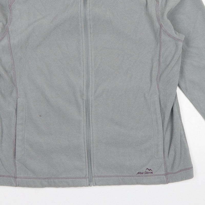 Peter Storm Women’s Grey Fleece Full Zip Jacket Size 18 Outdoor