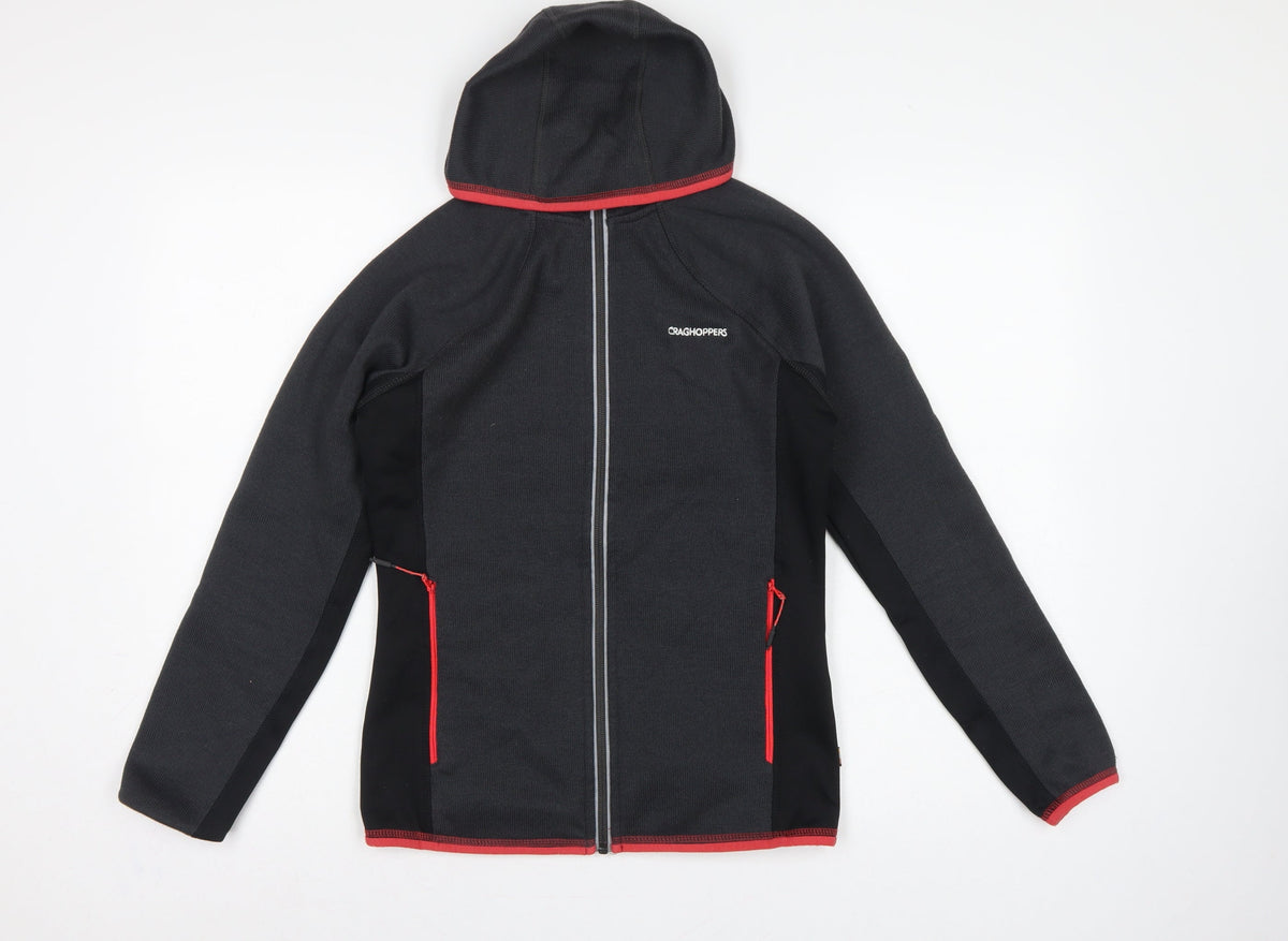 Craghoppers Women’s Black UK 8 Hooded Full Zip Fleece Jacket