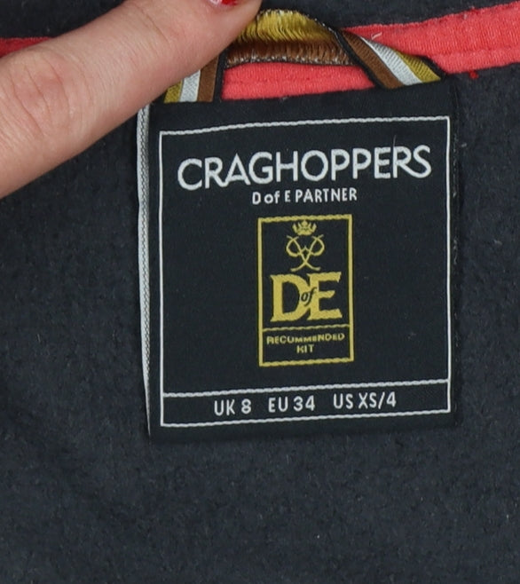 Craghoppers Women’s Black UK 8 Hooded Full Zip Fleece Jacket