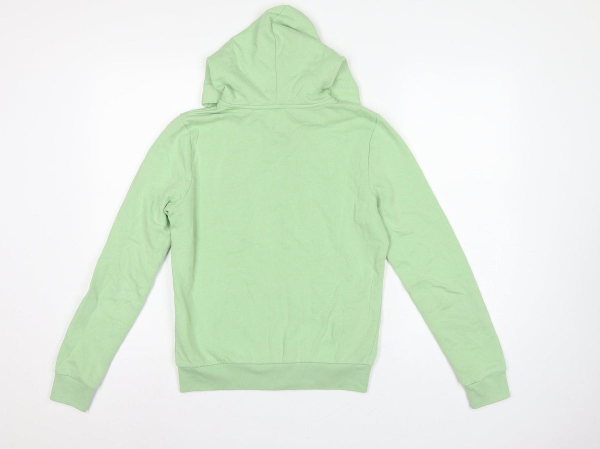 PINK Victoria's Secret Women’s Green S Full Zip Logo Hoodie