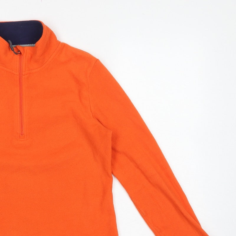 Peter Storm Women’s Orange Size 12 1/4 Zip Fleece Sweatshirt