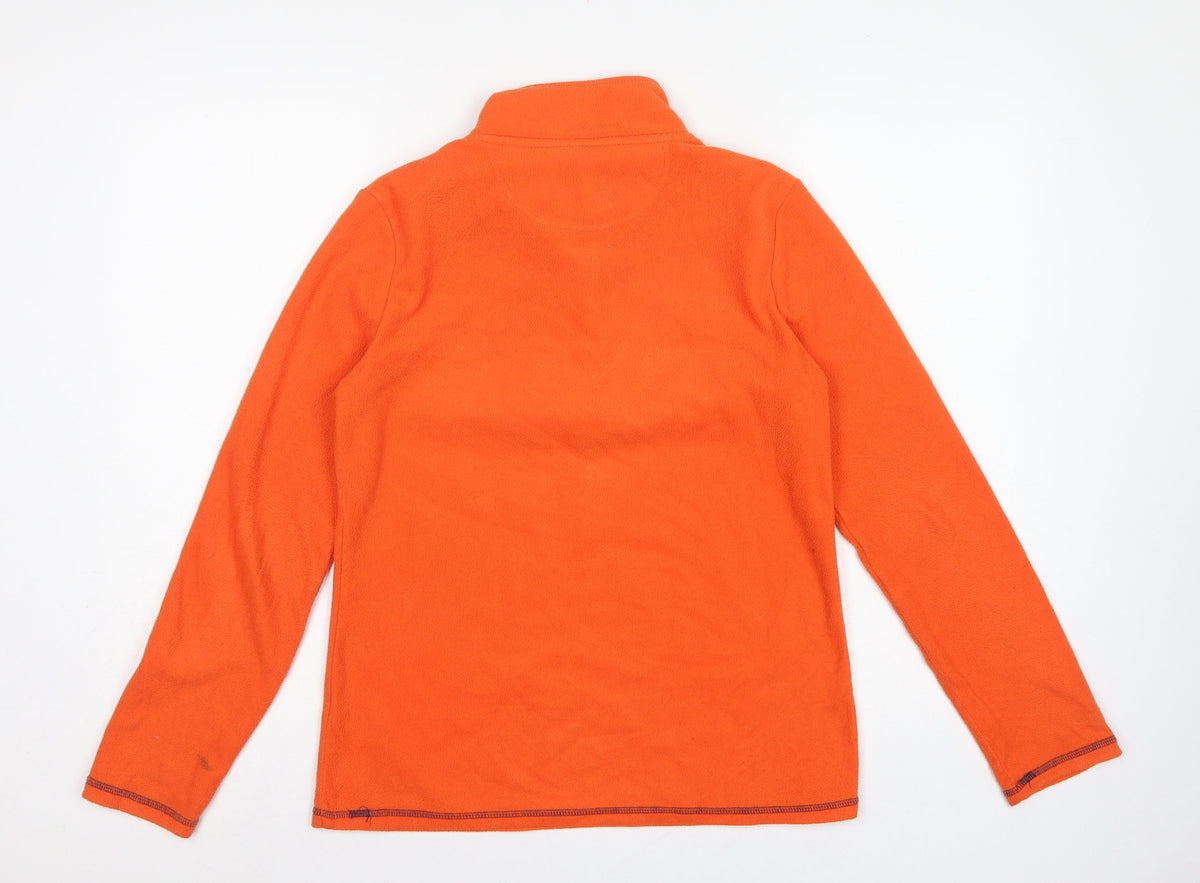 Peter Storm Women’s Orange Size 12 1/4 Zip Fleece Sweatshirt