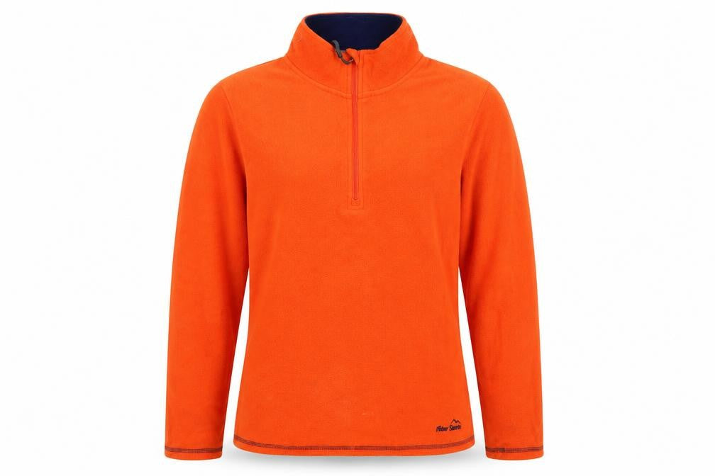 Peter Storm Women’s Orange Size 12 1/4 Zip Fleece Sweatshirt