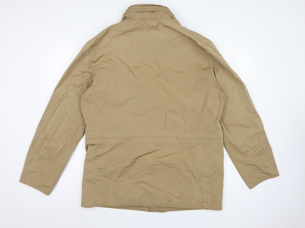 Barbour Men’s Beige L Waterproof Breathable Military Field Jacket