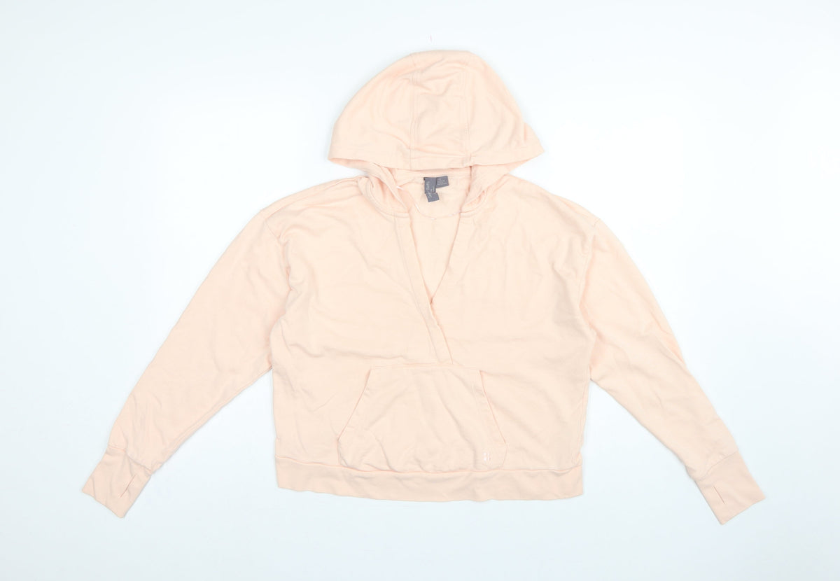 Sweaty Betty Women’s Pink UK 8 Pullover Hoodie Cotton Modal
