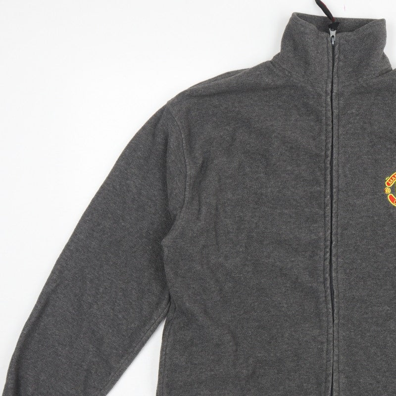 Additional view of Manchester United Men’s Grey S Fleece Full Zip Football Jacket