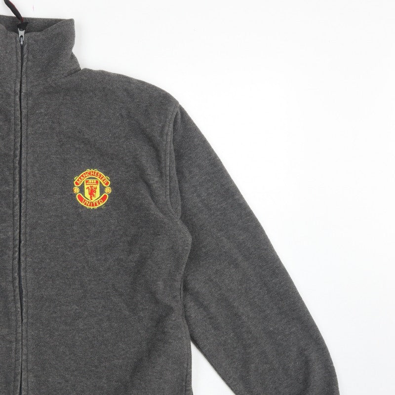 Additional view of Manchester United Men’s Grey S Fleece Full Zip Football Jacket