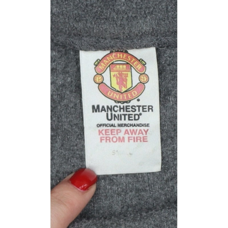 Additional view of Manchester United Men’s Grey S Fleece Full Zip Football Jacket