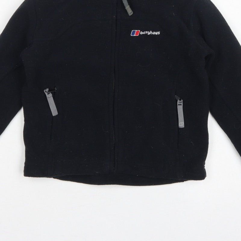 Berghaus Boys Black Fleece Jacket 5-6 Years Full Zip Outdoor