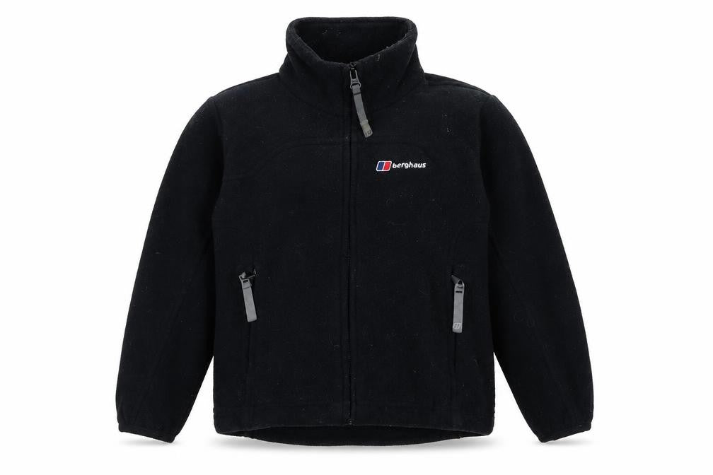 Berghaus Boys Black Fleece Jacket 5-6 Years Full Zip Outdoor