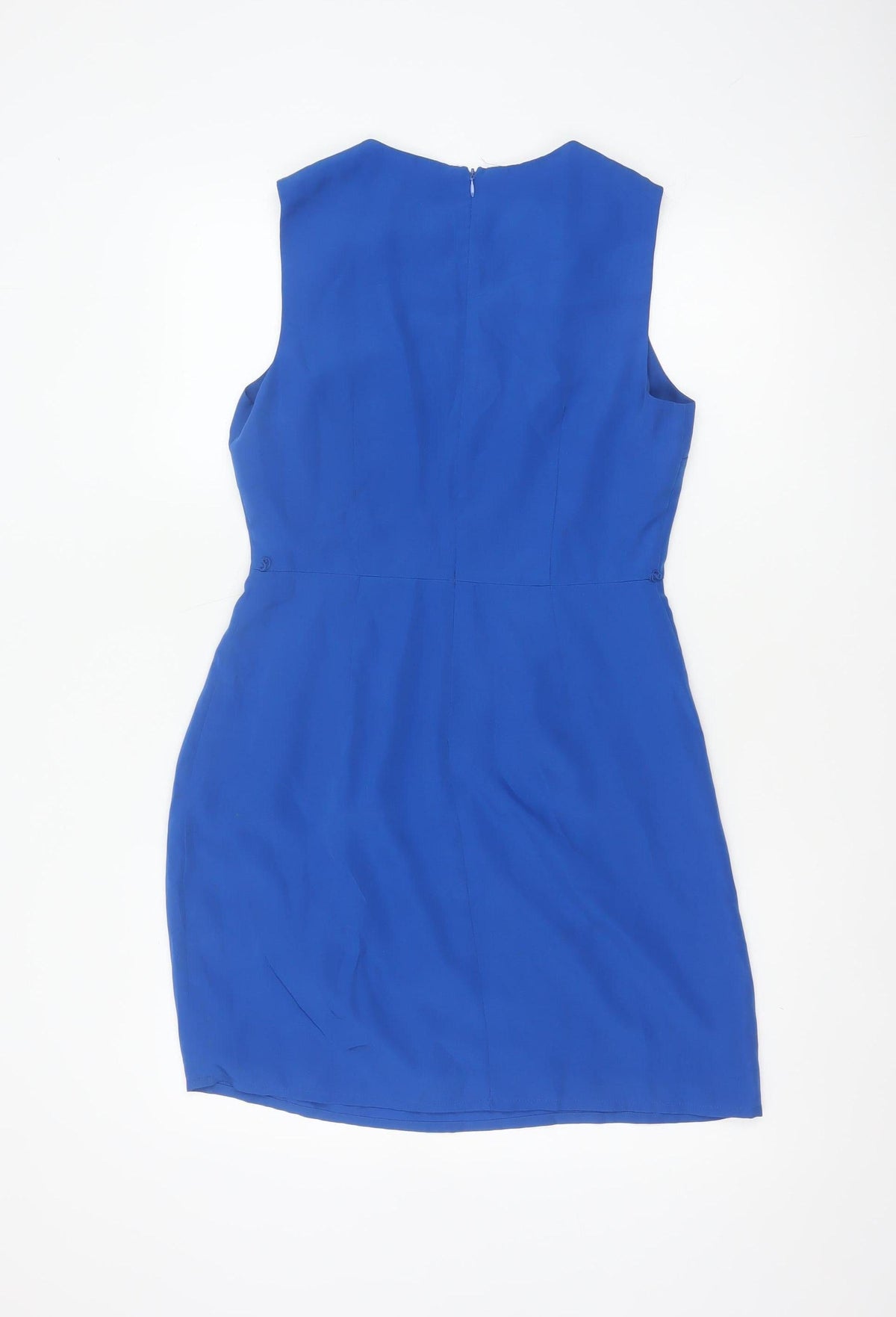 Oasis Women’s Blue UK 10 Sleeveless Sheath Knee Length Dress