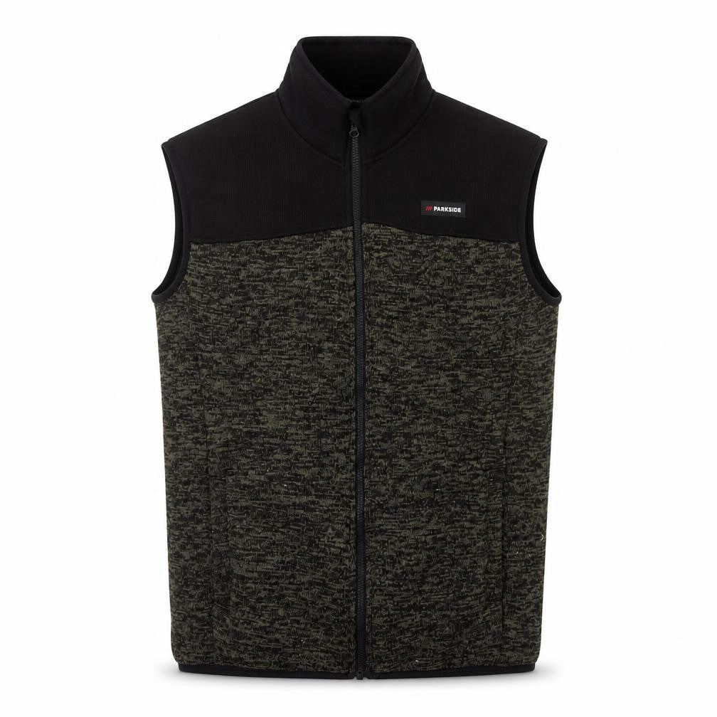 Parkside Men’s Grey Fleece Bodywarmer Waistcoat M Full Zip Workwear
