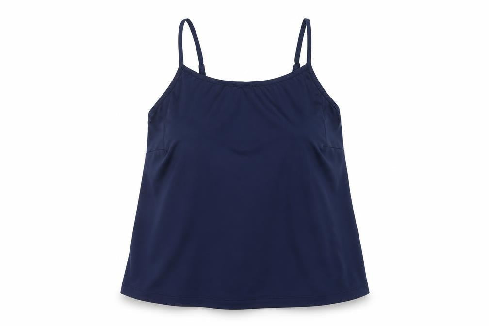M&Co Women Blue Size 10 Petite Camisole Adjustable Strap Tank Top