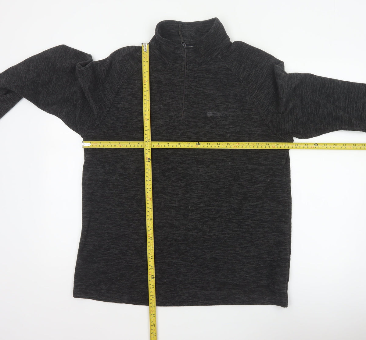 Mountain Warehouse Men’s Black M 1/4 Zip Fleece Sweatshirt Outdoor