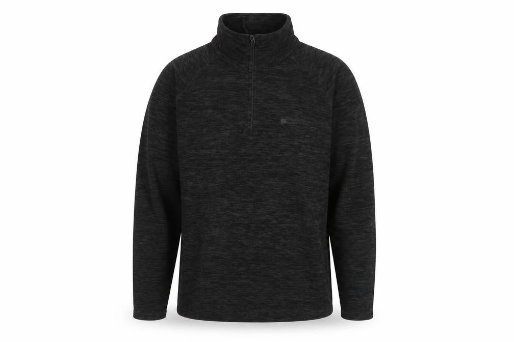 Mountain Warehouse Men’s Black M 1/4 Zip Fleece Sweatshirt Outdoor