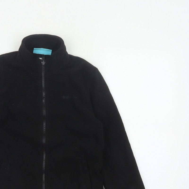 Mountain Warehouse Boys Black 11-12 Years Fleece Full Zip Jacket