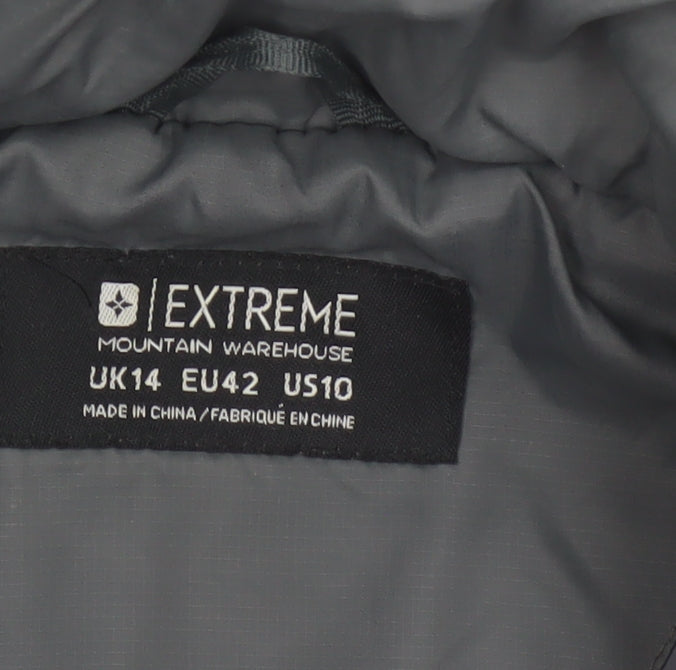 Mountain Warehouse Women Grey UK 14 Extreme Puffer Quilted Jacket