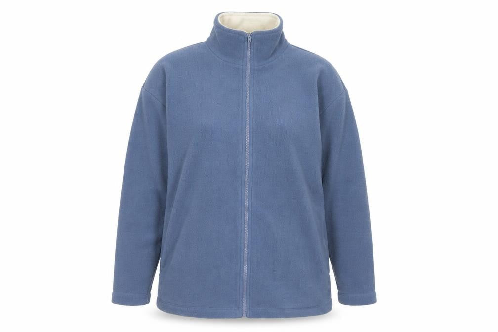 Being Casual Women’s Blue Fleece Jacket UK 12/14 Full Zip Pockets