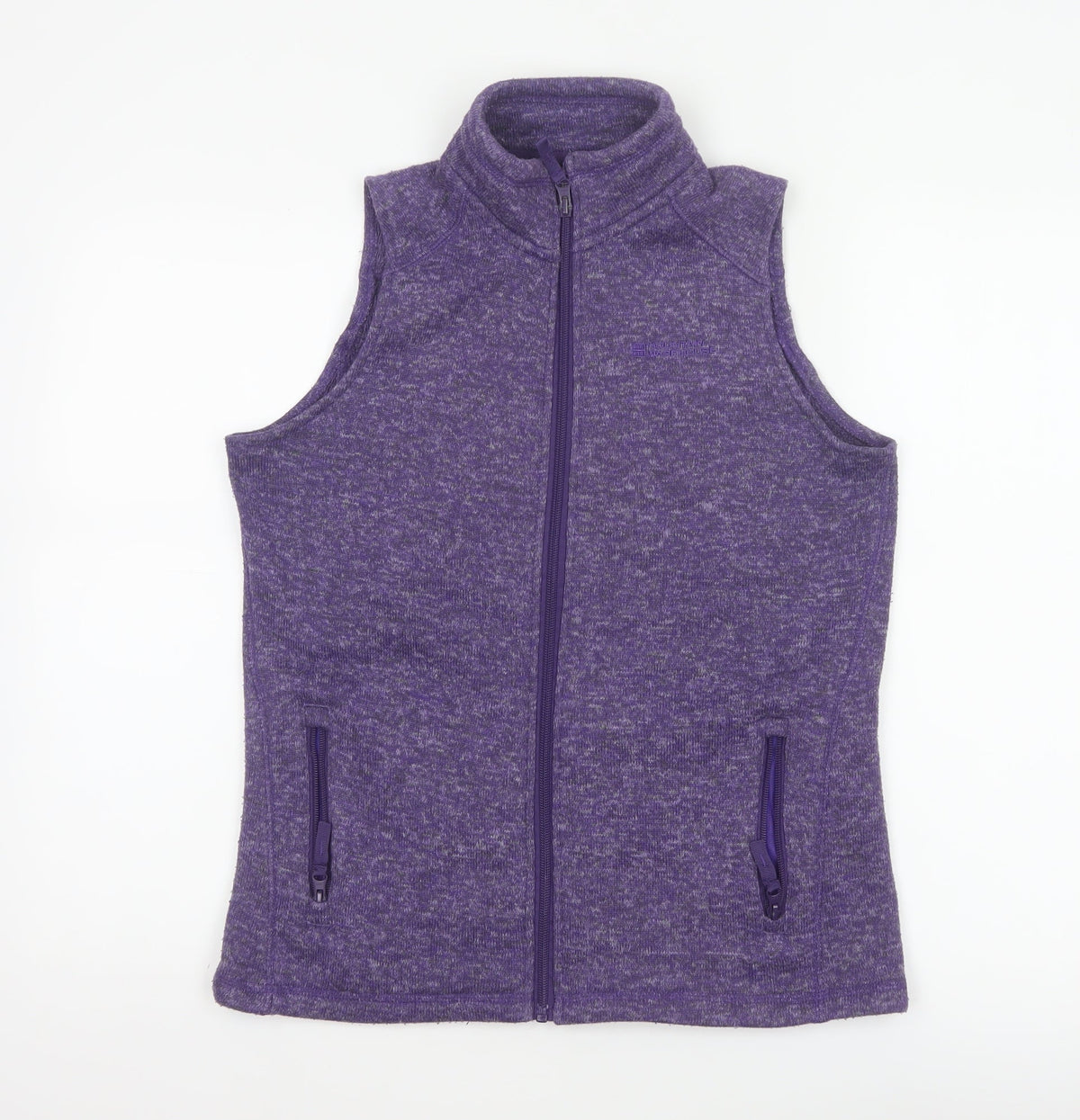 Mountain Warehouse Women Purple UK 12 Fleece Full Zip Waistcoat