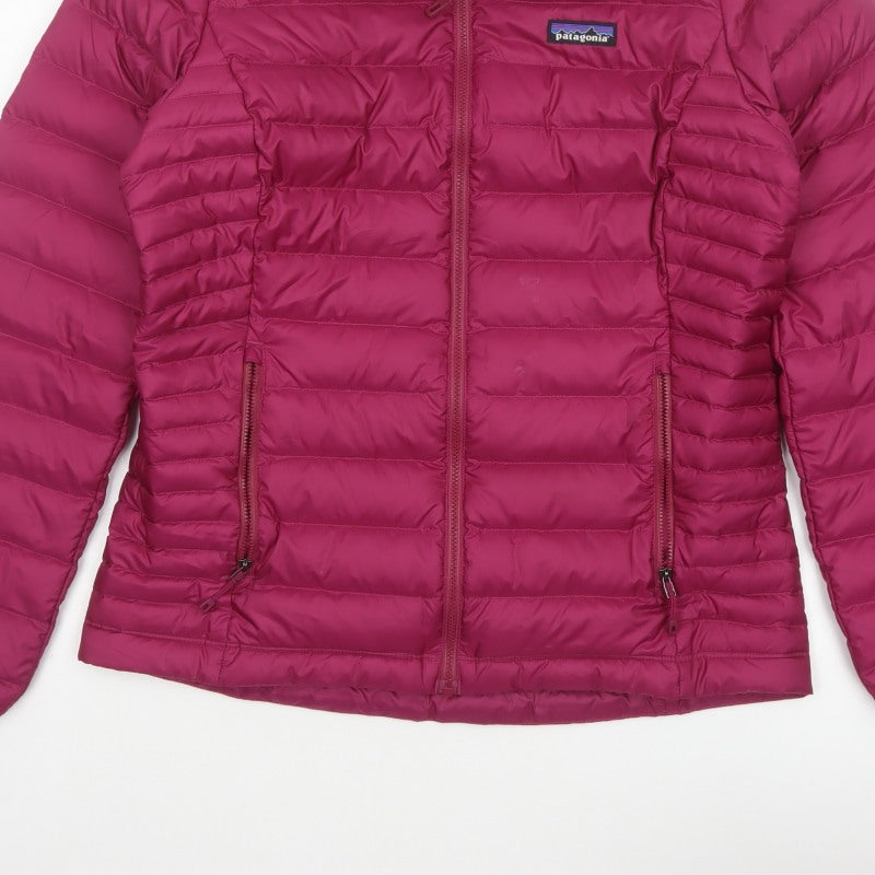 Patagonia Women’s Pink M Down Puffer Jacket Quilted Full Zip
