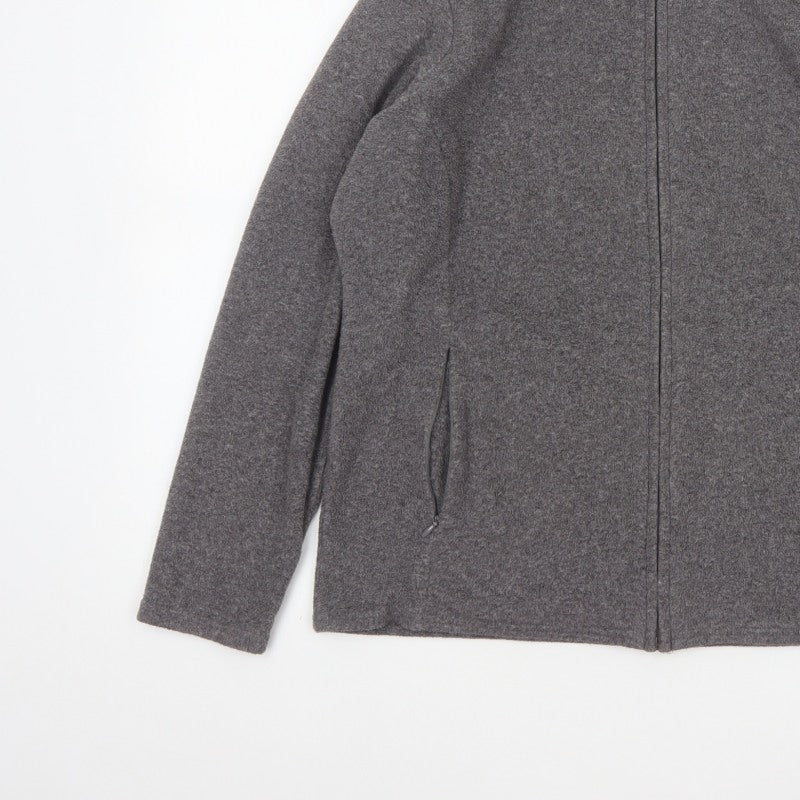 Marks and Spencer Women Grey Marl UK 16 Fleece Full Zip Jacket