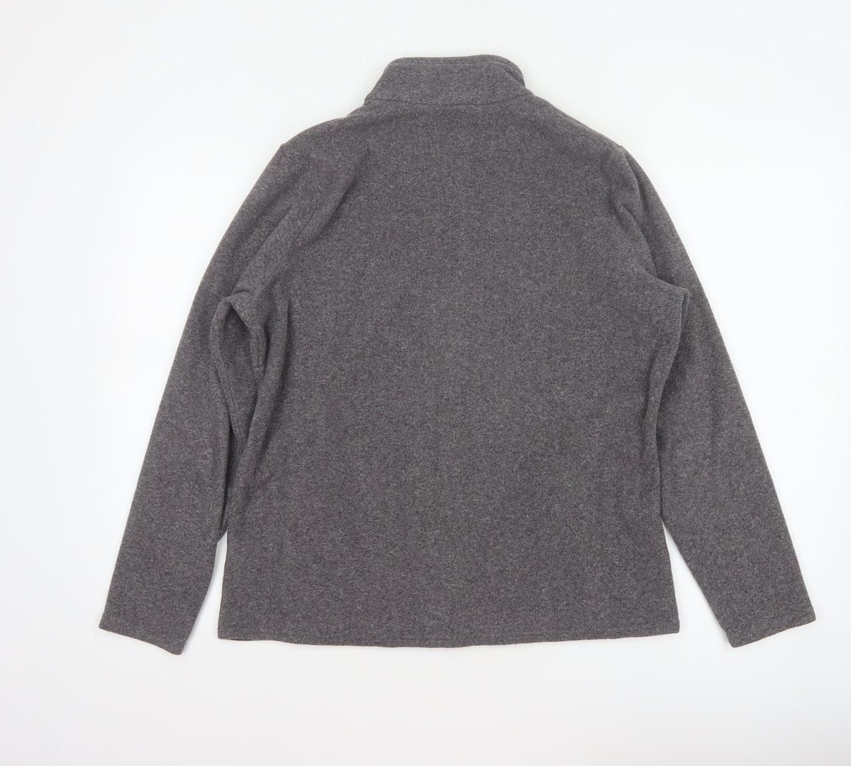 Marks and Spencer Women Grey Marl UK 16 Fleece Full Zip Jacket