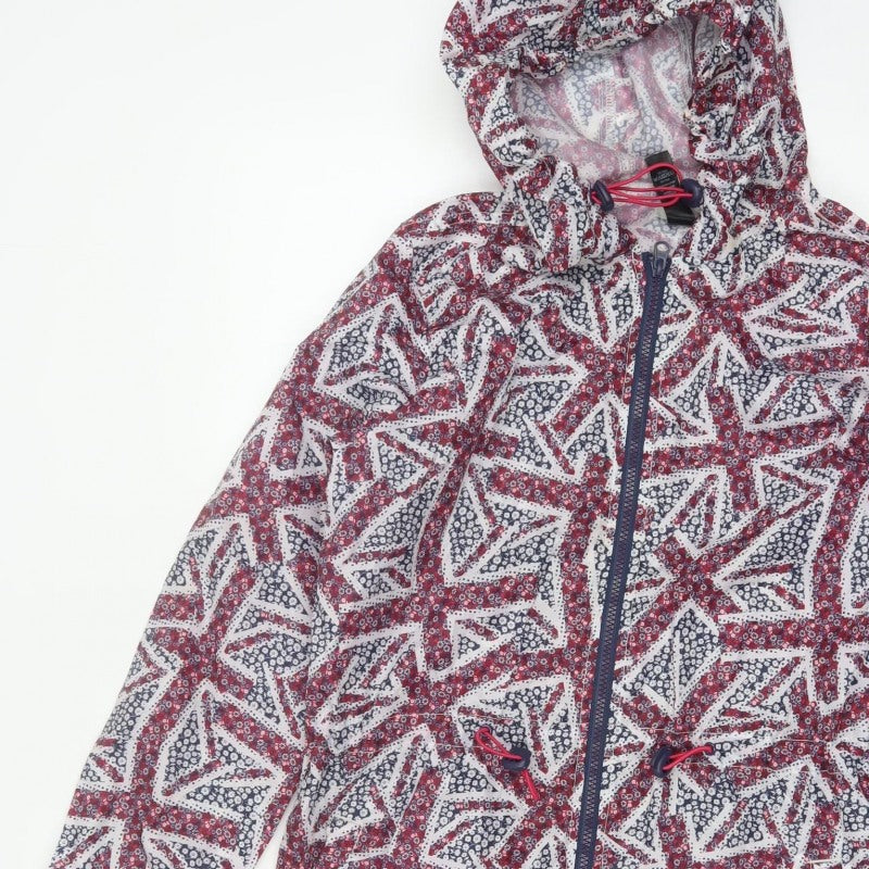 George Women's Multicoloured UK 8-10 Hooded Geometric Anorak Jacket