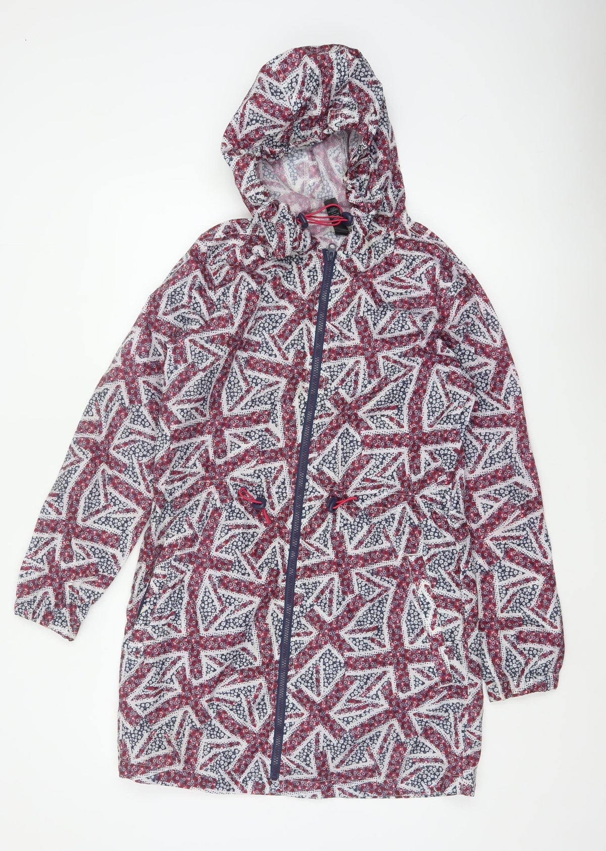 George Women's Multicoloured UK 8-10 Hooded Geometric Anorak Jacket