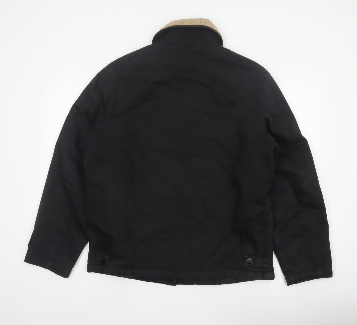 Universal Works Men’s Black L Sherpa Lined Cotton Workwear Jacket