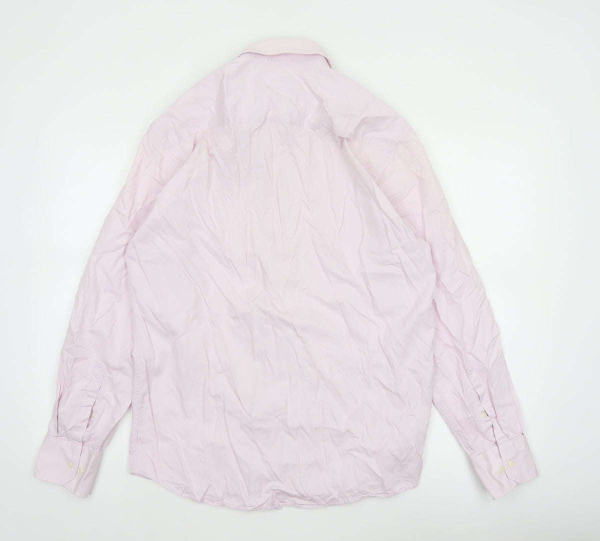 Next Men’s Pink 16in Tailored Fit Pure Cotton Formal Dress Shirt