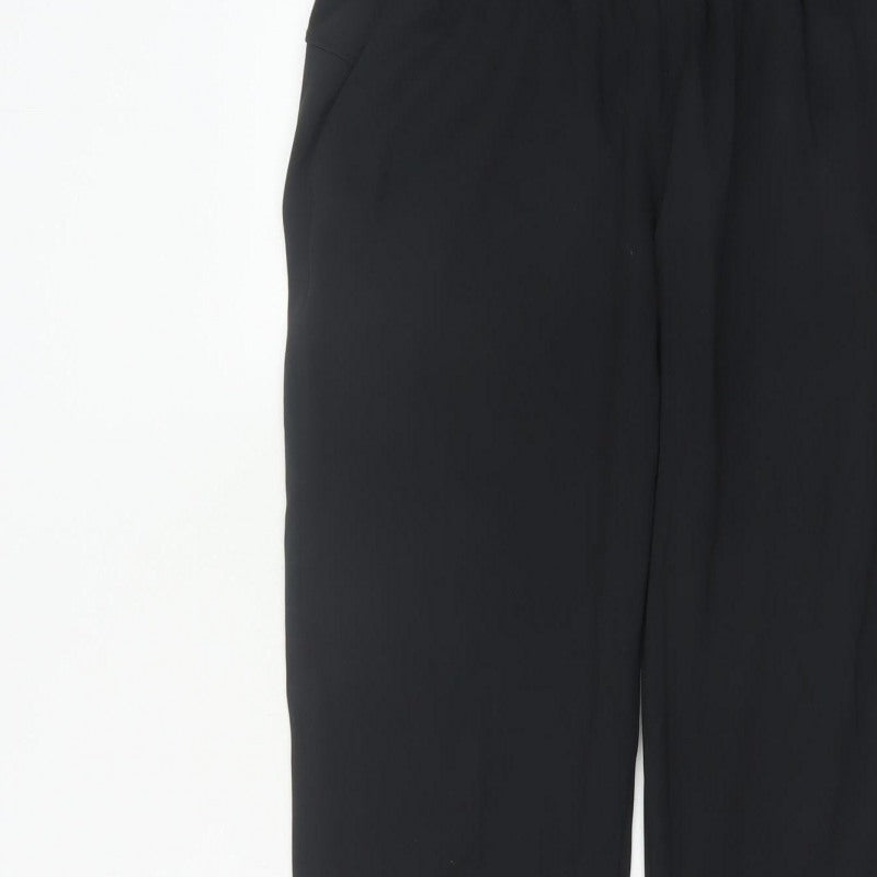 Powercut Women’s Black M Tapered Stretch Jogger Trousers Pockets