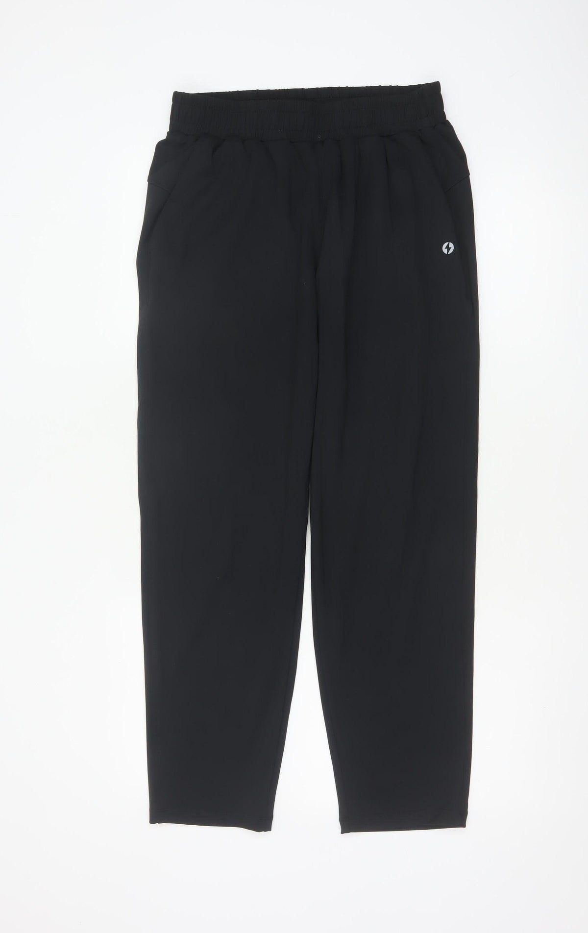 Powercut Women’s Black M Tapered Stretch Jogger Trousers Pockets