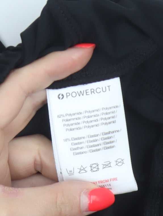 Powercut Women’s Black M Tapered Stretch Jogger Trousers Pockets
