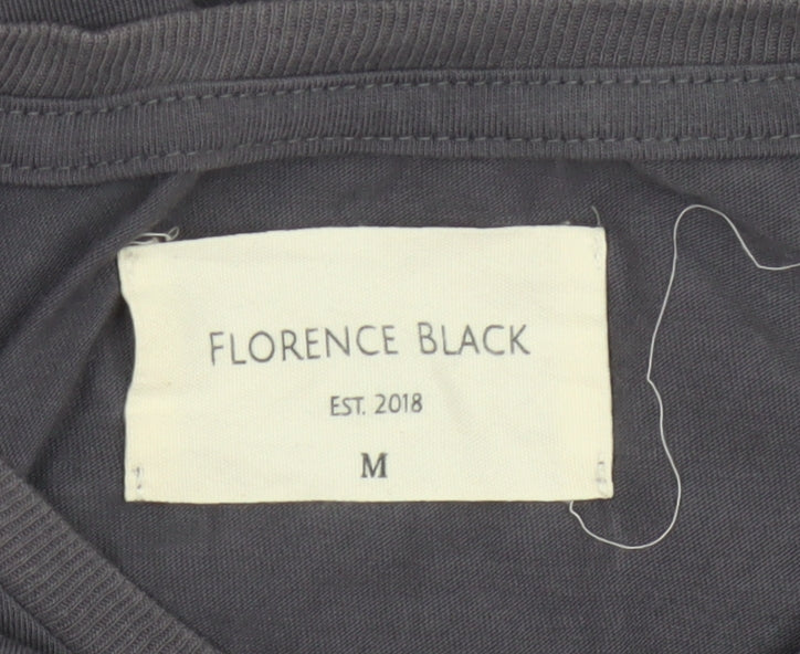 Florence Black Men’s Grey M Long Sleeve Logo Stretch T-Shirt