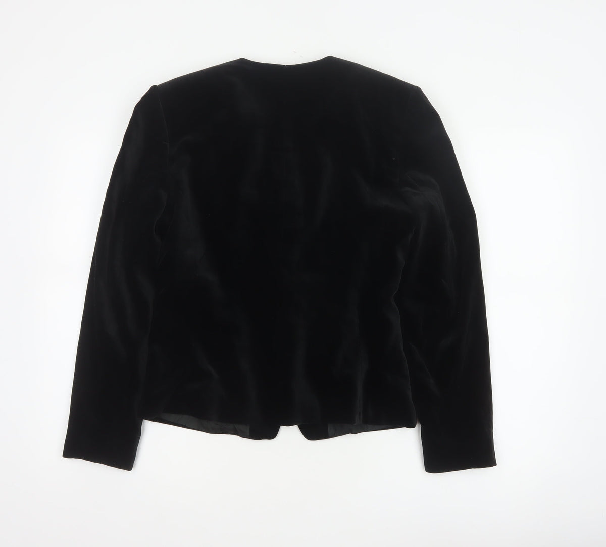 Birgitta Women’s Black UK 10 Cotton Velvet Blazer Formal 6 Button